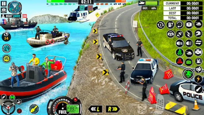 Police Boat Chase Crime Games android App screenshot 4